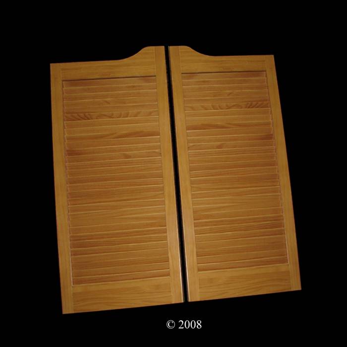 Prefinished Stained Cafe Doors 2/0 Honey 24